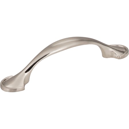Elements 3" Center-to-Center Satin Nickel Watervale Cabinet Pull 647-3SN